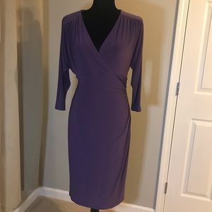 Purple sophisticated jersey dress